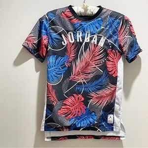 NIKE AIR JORDAN Kid’s ASAHD KHALED JUNGLE Multi-Color Jersey Monstera Size XL